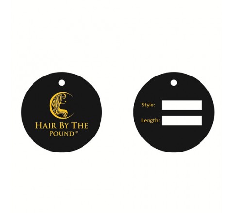 Round Hair Serum Hang Tags