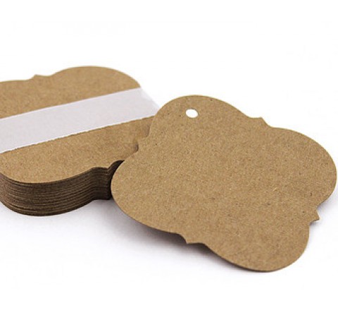 Square Tear Off Tags